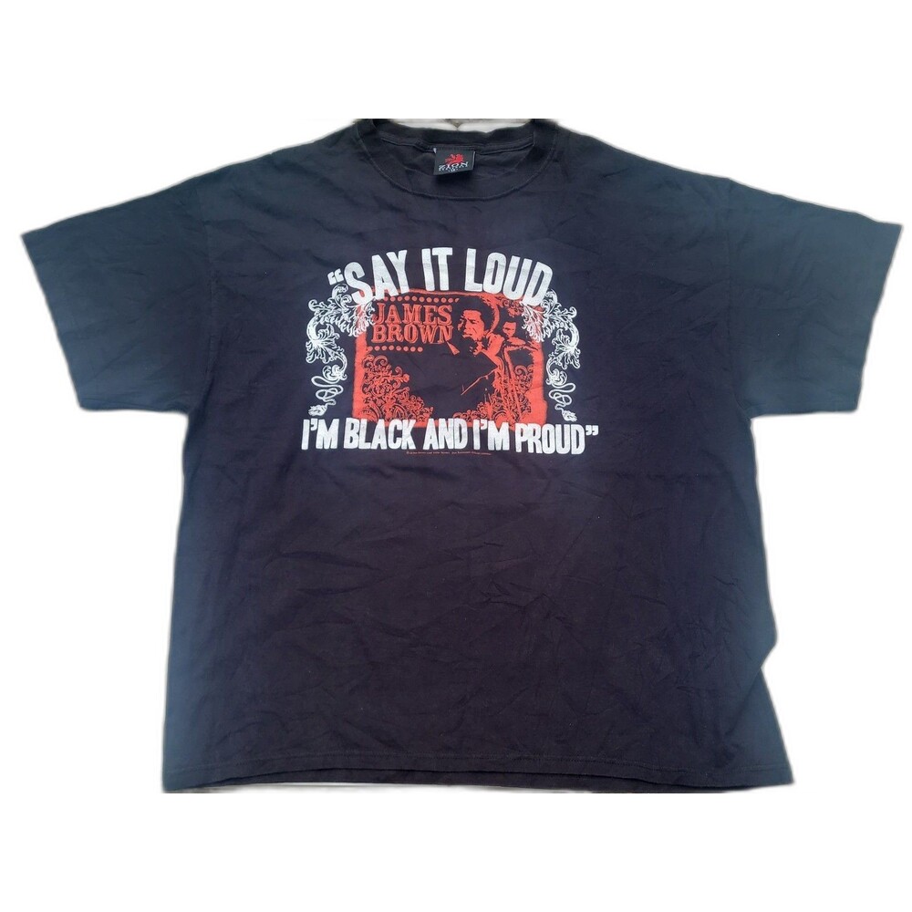Vtg James Brown Zion Rootswear band tee shirt